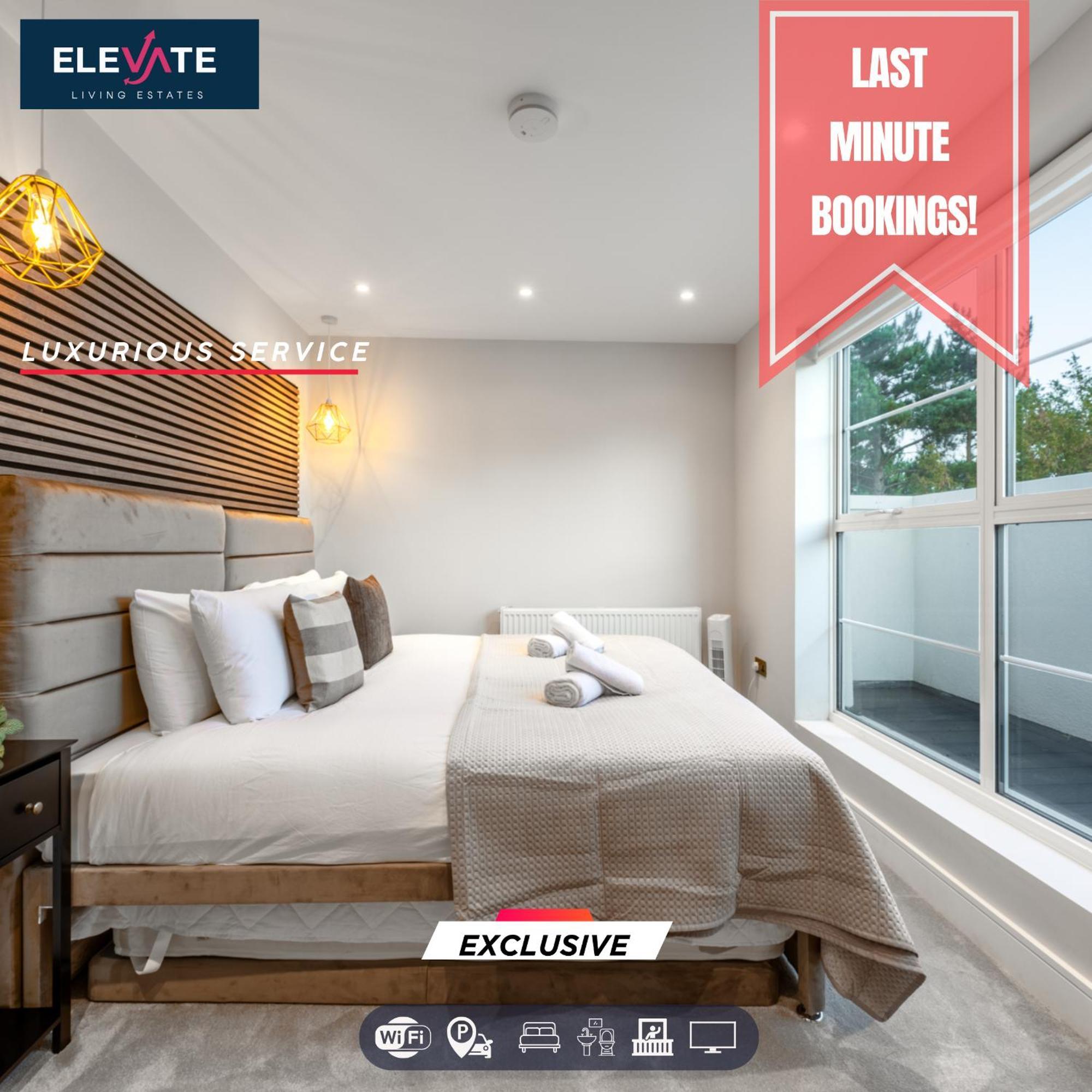 Apartment Exclusive Deals L Last-minute Escape L 1 X Super King Bed And 3 Single Beds L Wembley Stadium Location, Free Parking, Sleeps 8 L Elevate Living Estates Short Lets & Serviced Wembley